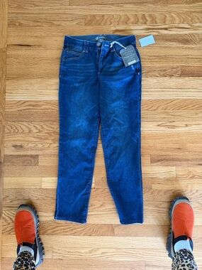 Democracy Women's Ankle Skinny Jeans in Dark Blue